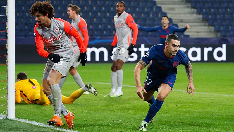 El Atlético pasa a octavos tras ganar en Salzburgo con su versión sufridora