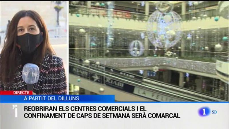 Els centres comercials podran obrir a partir de dilluns amb un aforament màxim del 30%