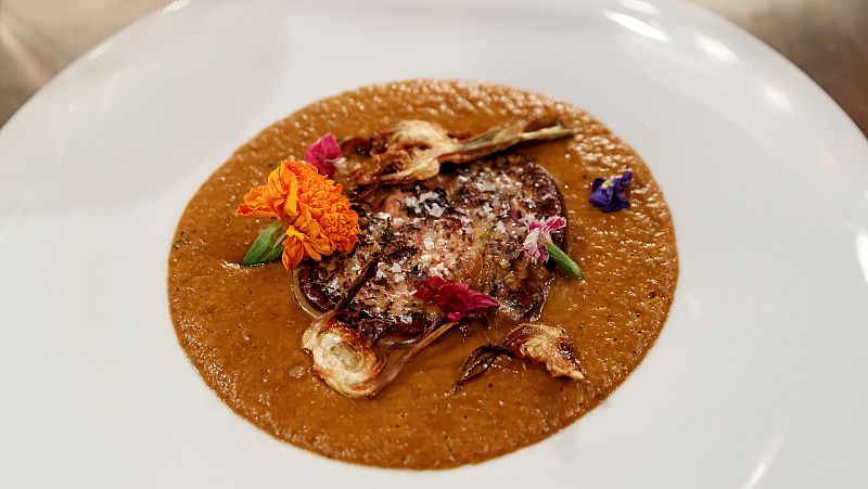 Receta de foie "El campo de flores" de Luna