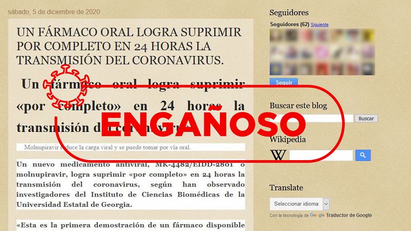 El fármaco oral que suprime en 24 horas la transmisión del coronavirus aún se está probando