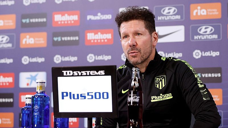 Simeone: "Vi bastante bien a Diego Costa y mañana estará con nosotros"