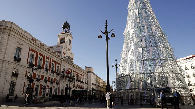 La Puerta del Sol despedirá vacía un aciago 2020