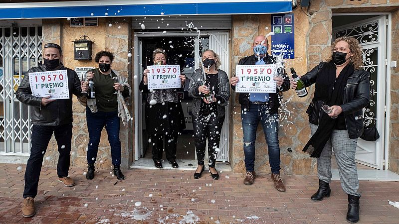 El 19.570, un primer premio de la Lotería del Niño muy repartido