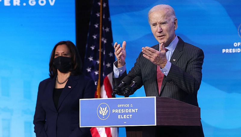 Biden califica a Trump de "vergüenza para el país" y descarta el 'impeachment': "Mi prioridad es tomar posesión"