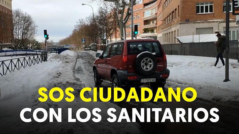Una ola de voluntarios para trasladar en 4X4 a sanitarios y enfermos y limpiar el acceso a los hospitales tras la nevada