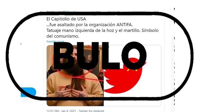 Este joven con sudadera amarilla del asalto al Capitolio no tiene trayectoria antifa ni un tatuaje comunista