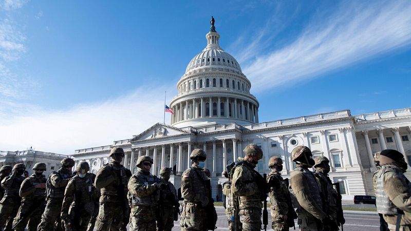 Washington: 'checkpoints' y soldados para blindar la toma de posesión de Biden en un dispositivo sin precedentes