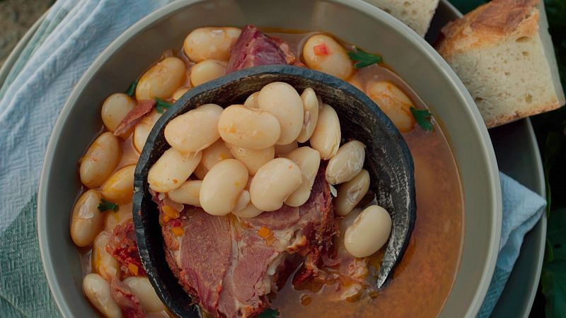 Receta de Fabes con chosco de Tineo al estilo D'Ambrosio