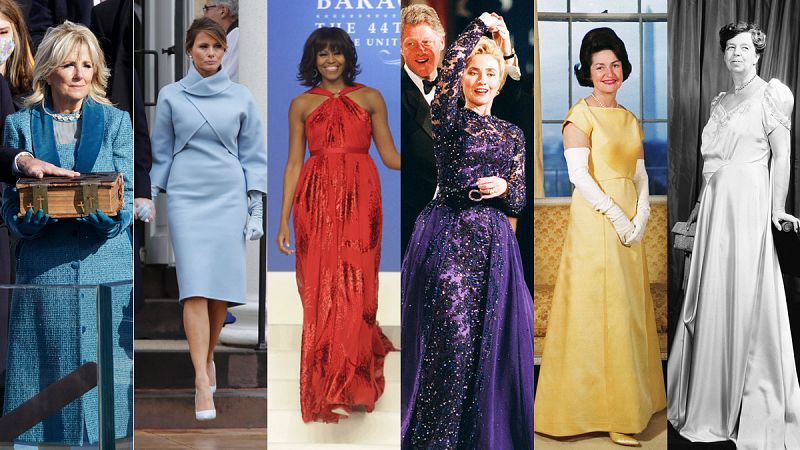 De Jill Biden a Ida Saxton McKinley, repasamos todos los looks de las Primeras Damas en estos 125 años