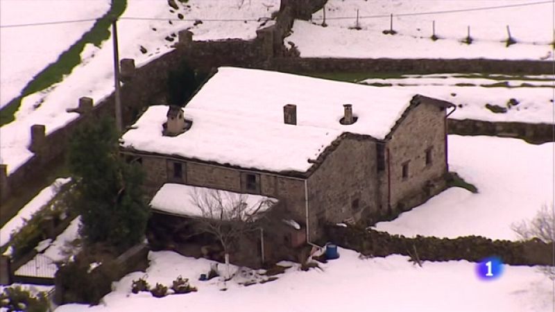 La nieve agrava el aislamiento rural
