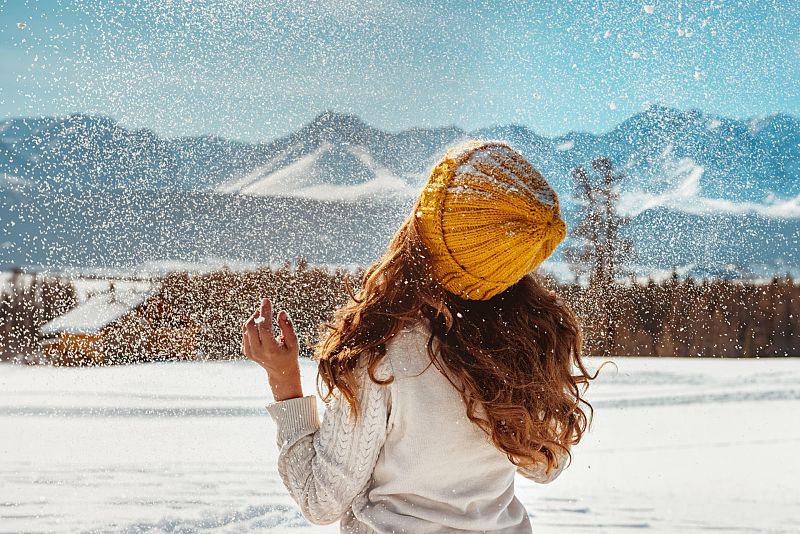 ¿Es posible que nieve con el cielo despejado?