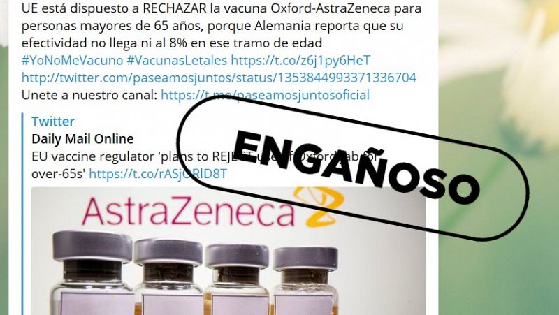 AstraZeneca en mayores de 65: no hay pruebas de que su eficacia sea solo del 8%