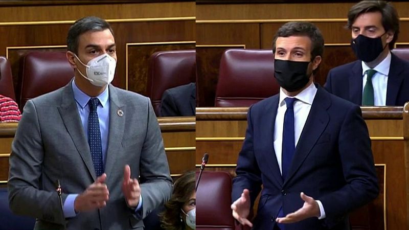Cataluña se cuela en el Congreso y Casado acusa a Sánchez de "encargar a Illa un tripartito con ERC"