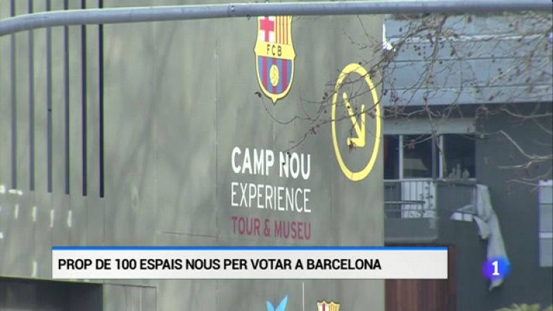 Mercats, pavellons i l'auditori del Bara, entre els nous punts de votaci a Barcelona