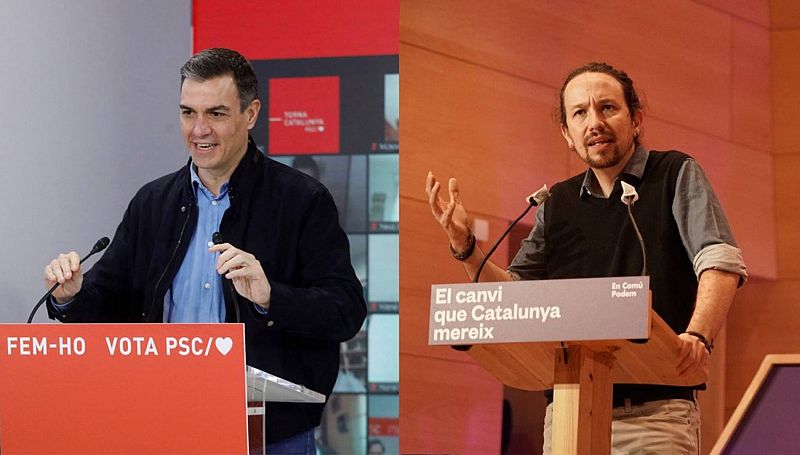 La campaña catalana tensa aún más al gobierno de coalición con Sánchez e Iglesias reivindicando la izquierda
