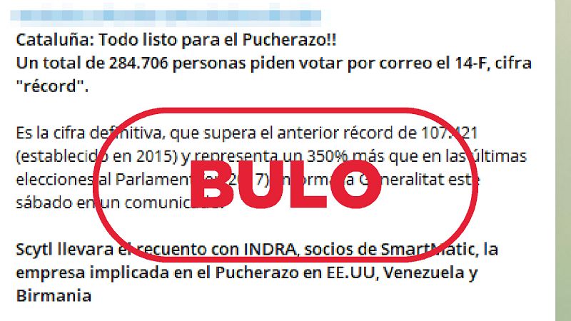 Indra no se encarga del recuento electoral, es un bulo