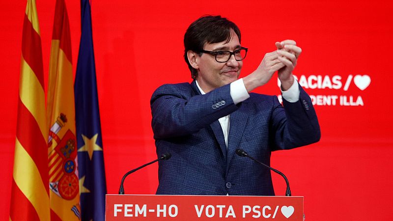 El 'efecto Illa' impulsa al PSC como primera fuerza en Cataluña: "Me presentaré a la investidura"