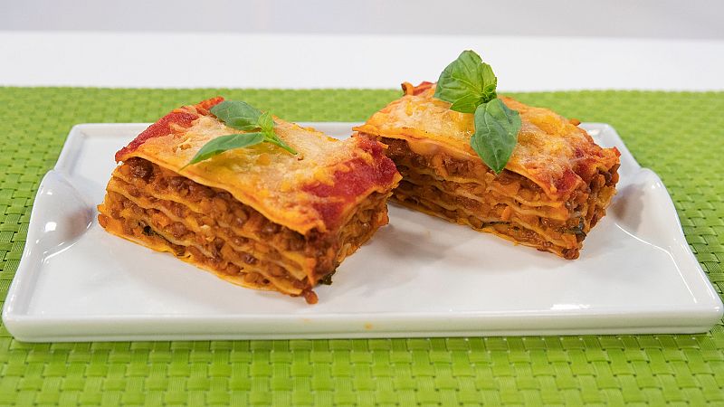 Lasaña integral de verduras