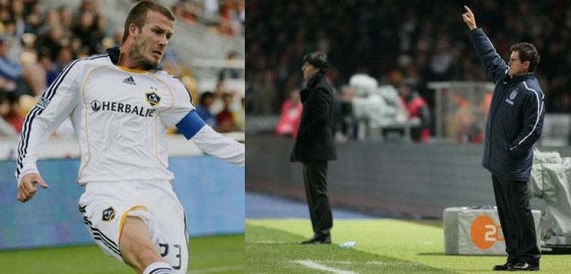 Capello quiere a Beckham contra España