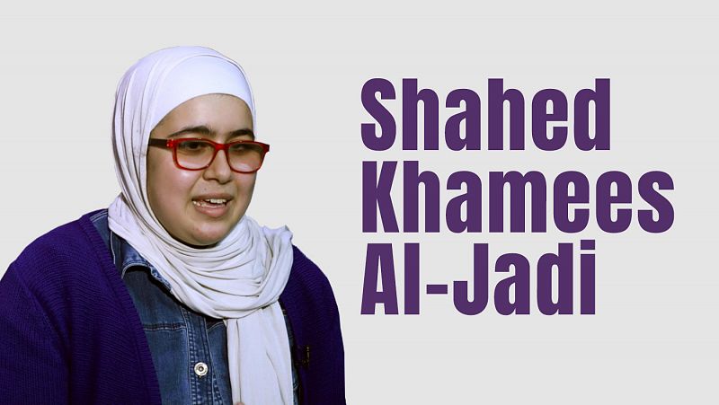 Shahed Khamees Al-Jadi, una líder juvenil en la Franja de Gaza
