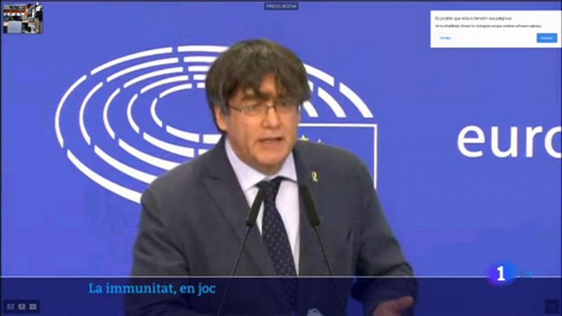 Puigdemont demana a l'Eurocambra que no accepti la "pressió espanyola" per aixecar-los la immunitat