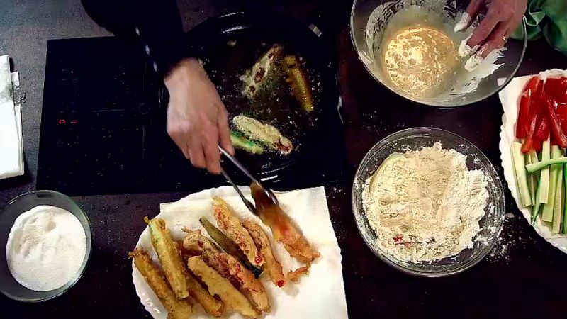 Com fer una tempura de verdures amb Carme Ruscalleda