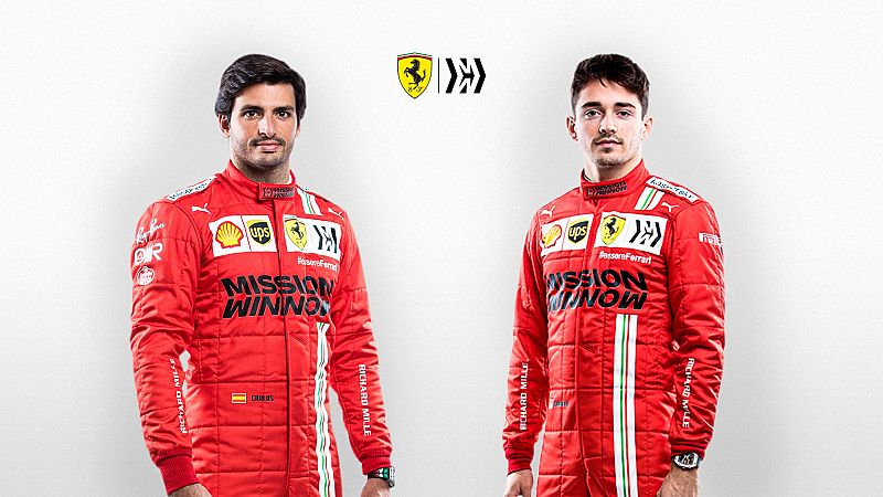 Ferrari presenta a Sainz y Leclerc como los 'capos' de la 'Scuderia'