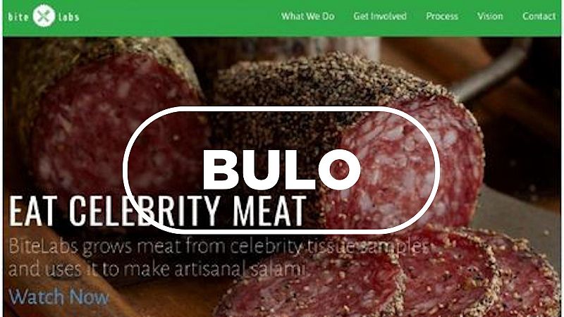 No se puede comer salami elaborado con carne de famosos, es una campaña de márquetin