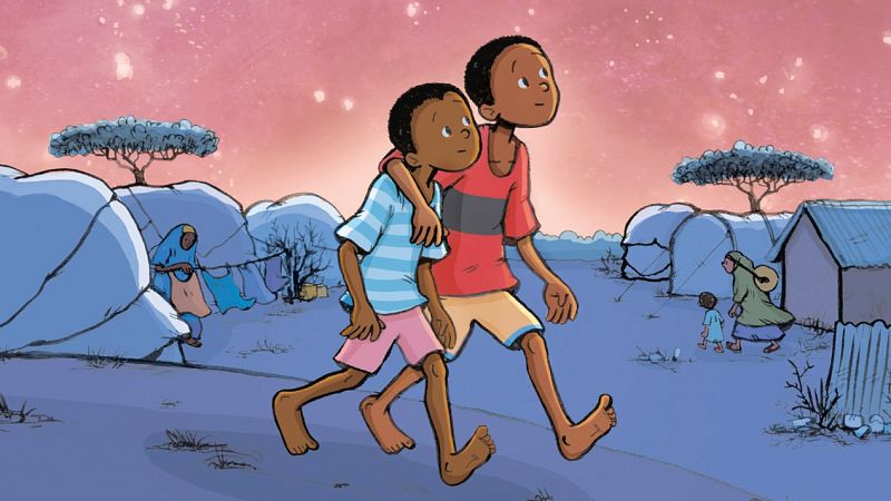 La historia real de dos niños en un campo de refugiados de Kenia
