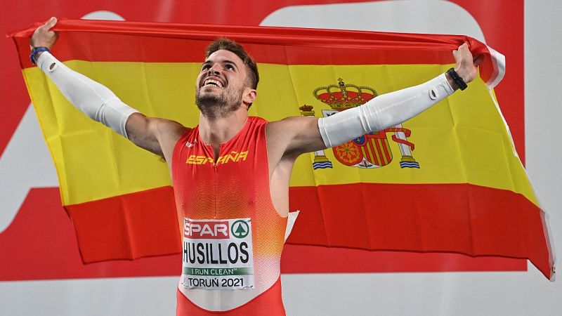 Óscar Husillos, campeón de Europa de 400m en Torun
