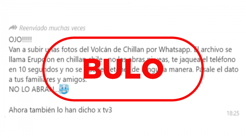 No existen unas fotos del volcán Chillán que te puedan hackear el móvil