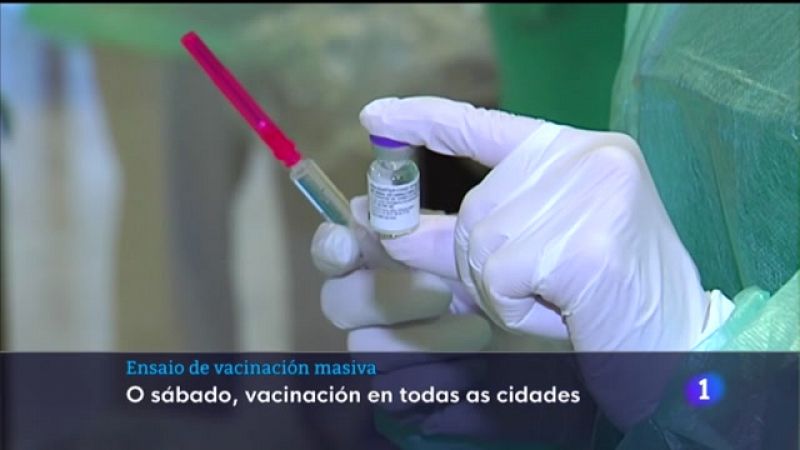 A Consellería de Sanidade ensaia un sistema de vacinación masiva e prepara un alivio das restricións na hostalaría
