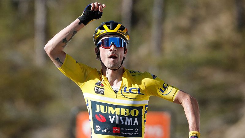 Roglic se exhibe y conquista La Colmiane