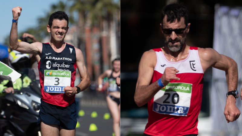 Diego García, campeón de España de 20 km y García Bragado, récord mundial en mayores de 50