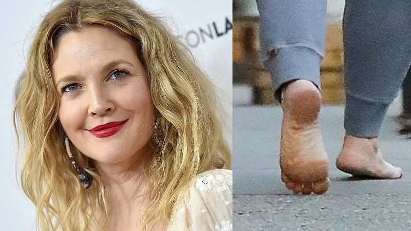 Drew Barrymore pasea descalza en Nueva York, y en las redes cunde el pánico... o no