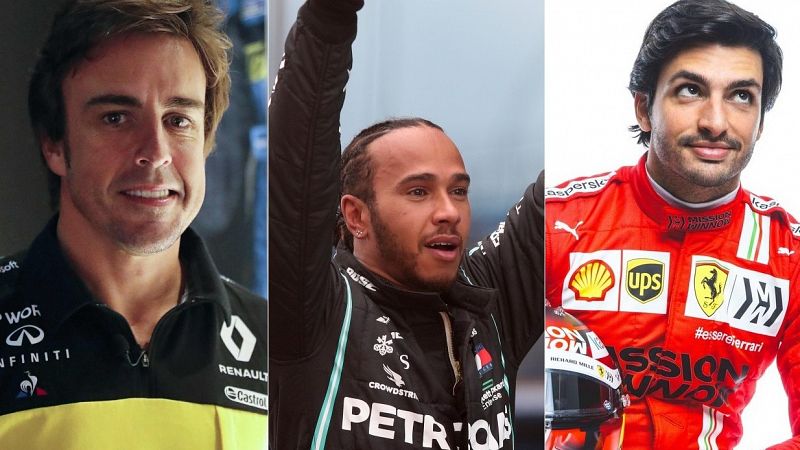 Hamilton busca su octavo Mundial de F1 con Sainz y Alonso al acecho