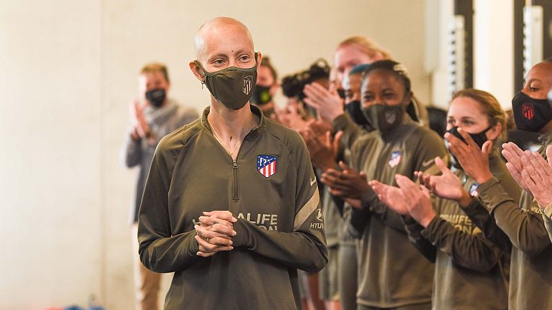 Virginia Torrecilla vuelve a entrenar 10 meses después de ser operada de un tumor