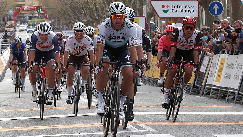 Sagan impone su punta de velocidad en Mataró