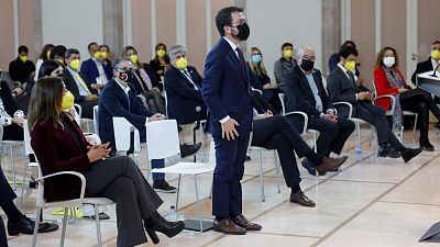 Junts mantiene su abstenci�n y aboca a Aragon�s a una investidura fallida