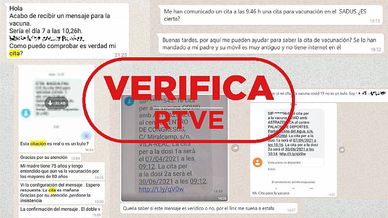 Cómo citan para vacunación COVID-19 las comunidades autónomas (si es un Whatsapp, mejor confirma)