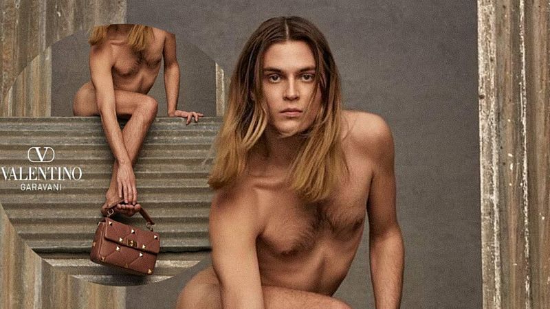 Valentino saca las garras por la diversidad y entra en el siglo XXI con un hombre desnudo