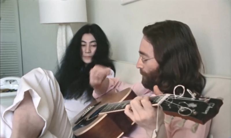 Publican un vídeo inédito del 'Give Peace A Chance' de John Lennon y Yoko Ono