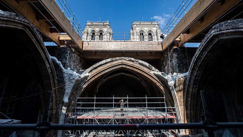 Notre Dame, dos años después del incendio: así avanzan las obras para su reconstrucción