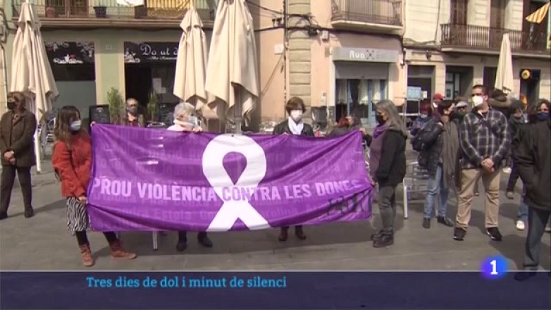 Minut de silenci pel crim masclista a Manresa