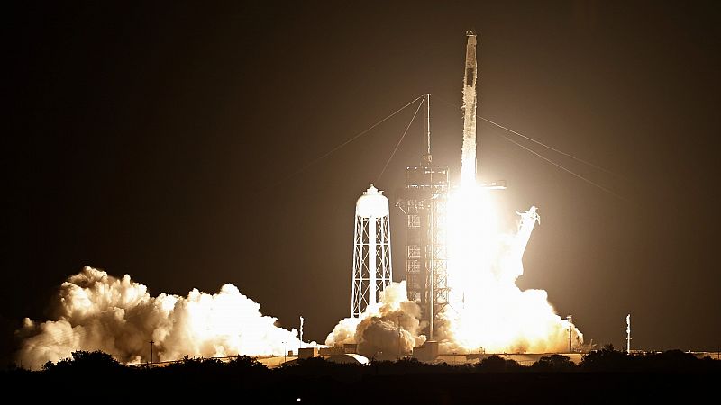 Despega con éxito la segunda misión tripulada de la NASA y SpaceX a la Estación Espacial Internacional