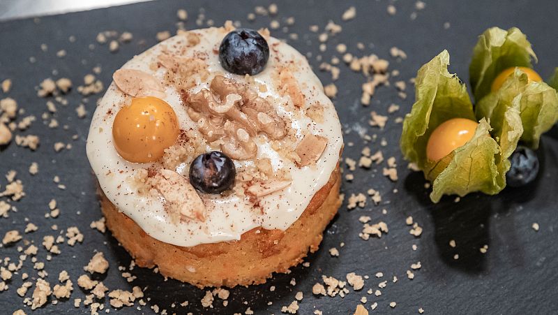 Receta de carrot cake Delicious, de Amelicious