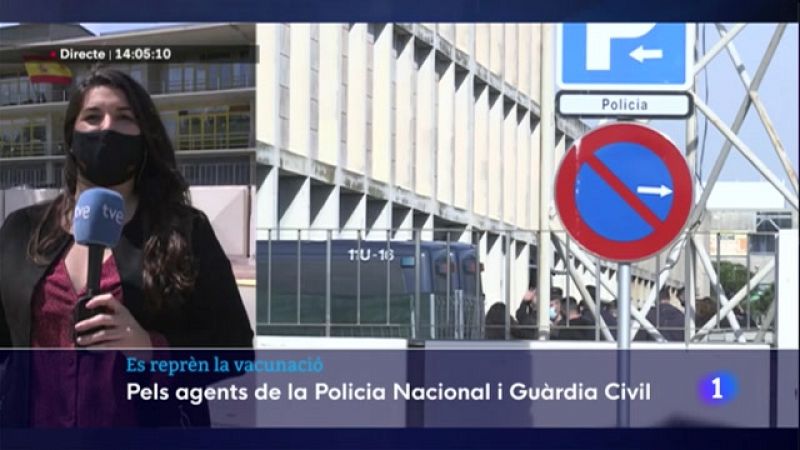 Salut administra la vacuna de Moderna a Guàrdies Civils i Policies Nacionals