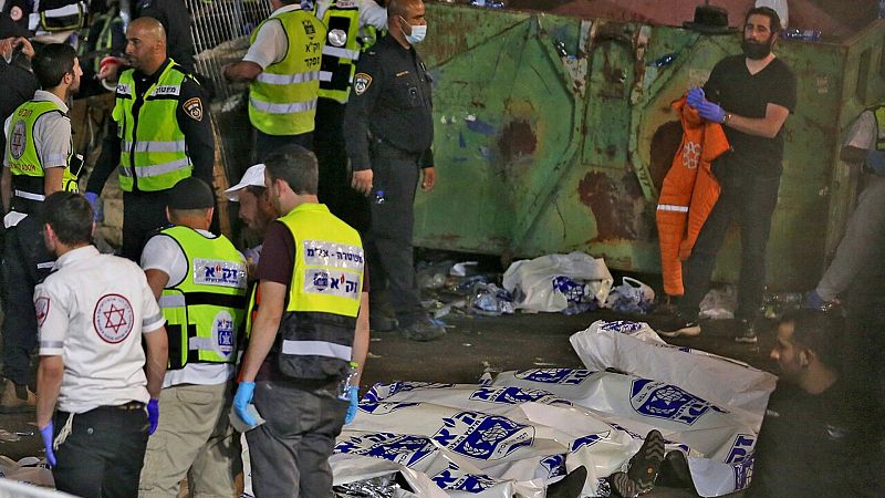 Mueren al menos 45 personas en una estampida durante una celebración religiosa en el norte de Israel