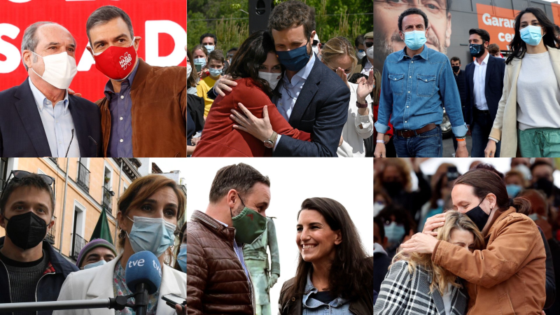Elecciones Madrid | 2 de mayo: los candidatos del 4M cierran campaa en compaa de los lderes volcados en Madrid