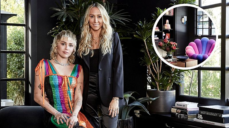 Así es el interior de la impresionante mansión de Miley Cyrus decorada por su madre